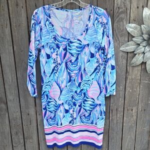 Lilly Pulitzer Blue and Pink Mini Dress